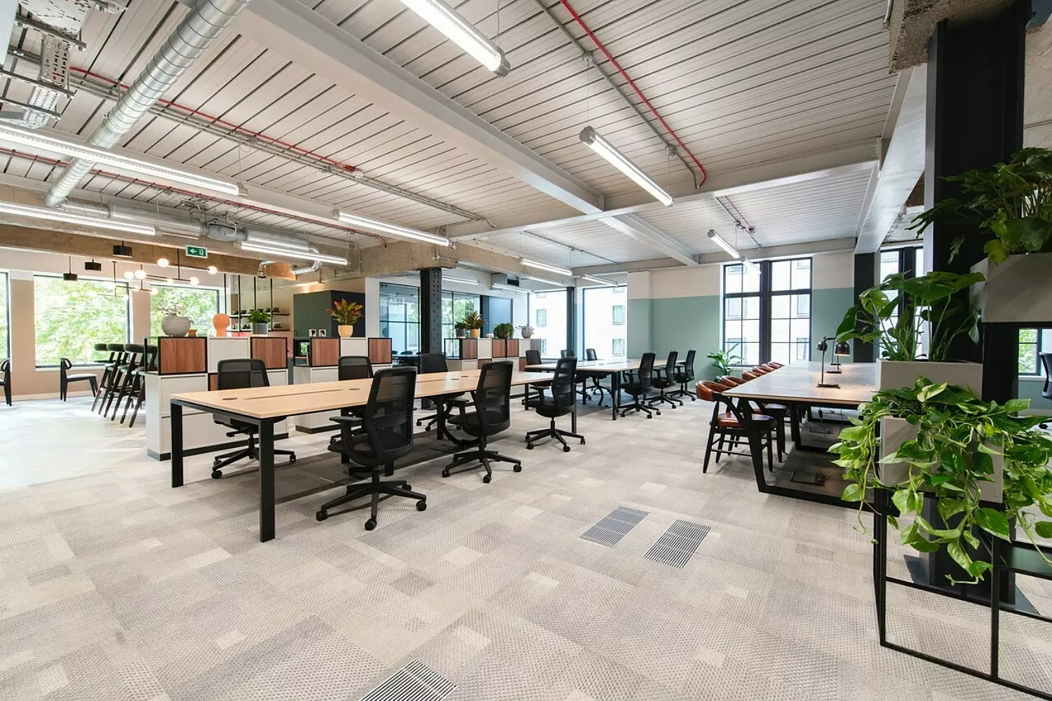 Open plan office in Whitechapel