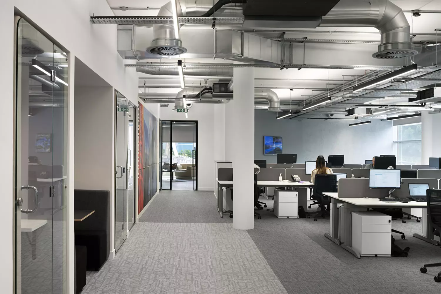 Touch down desks at Hyundai