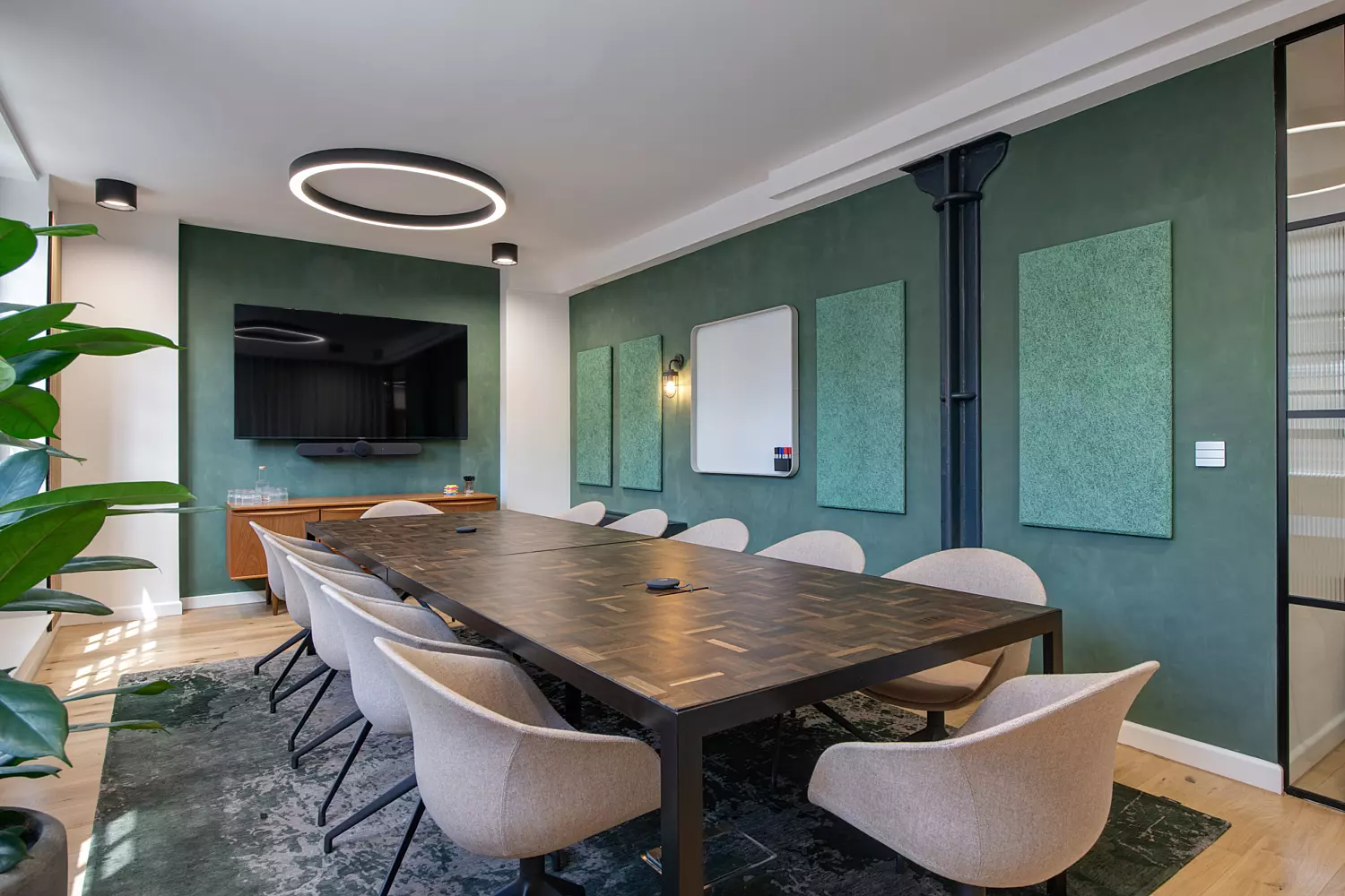 GPE Bramah House's matcha inspired meeting room