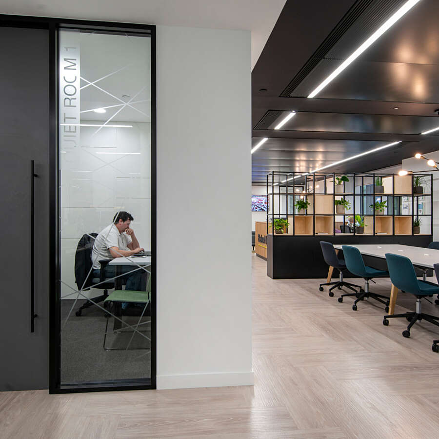 Private working space and collaborative zones