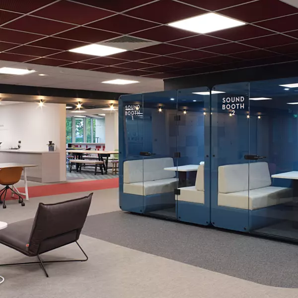 Sound proof booths at Butlins