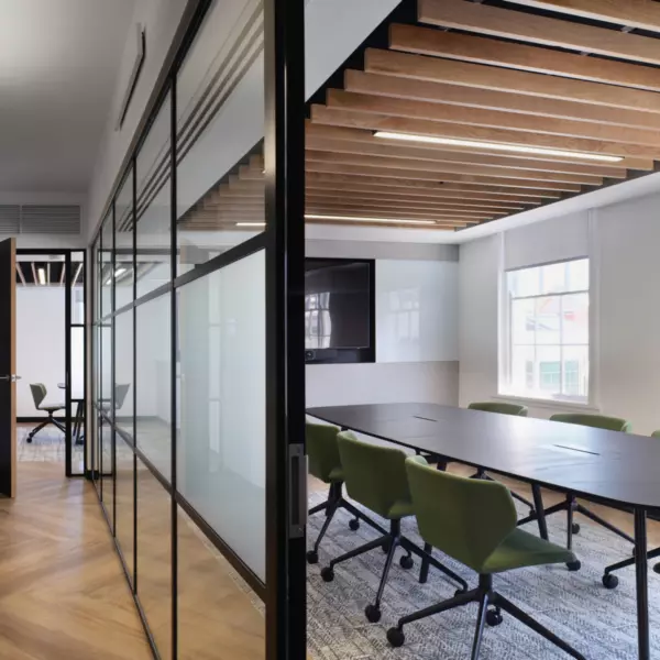 Glazed meeting room in Truro