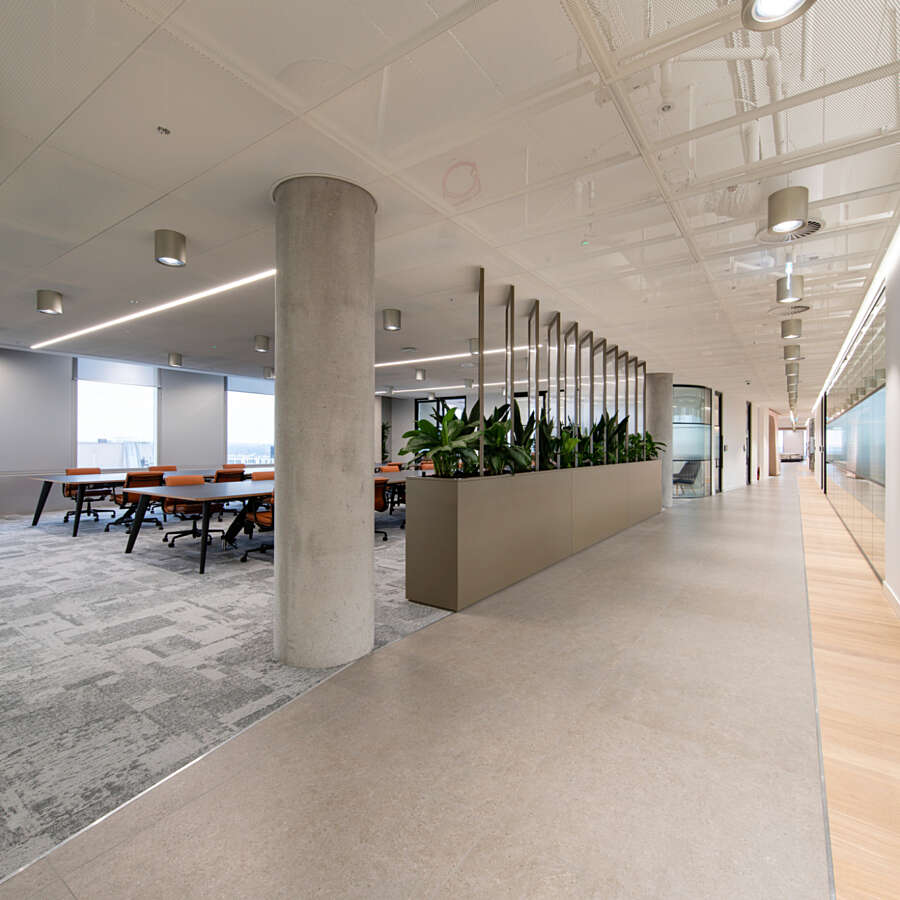 Collaboration zones in London office