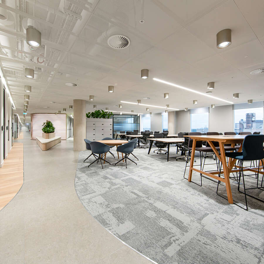 Open plan office space in London