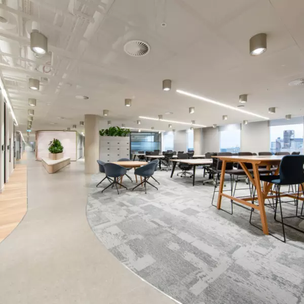 Open plan office space in London