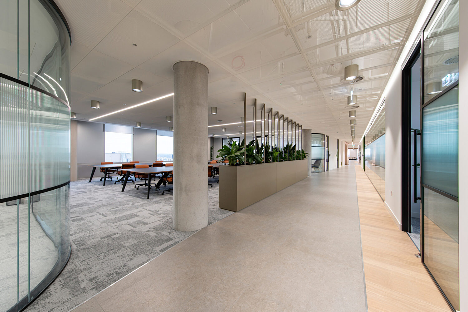 Collaboration zones in London office