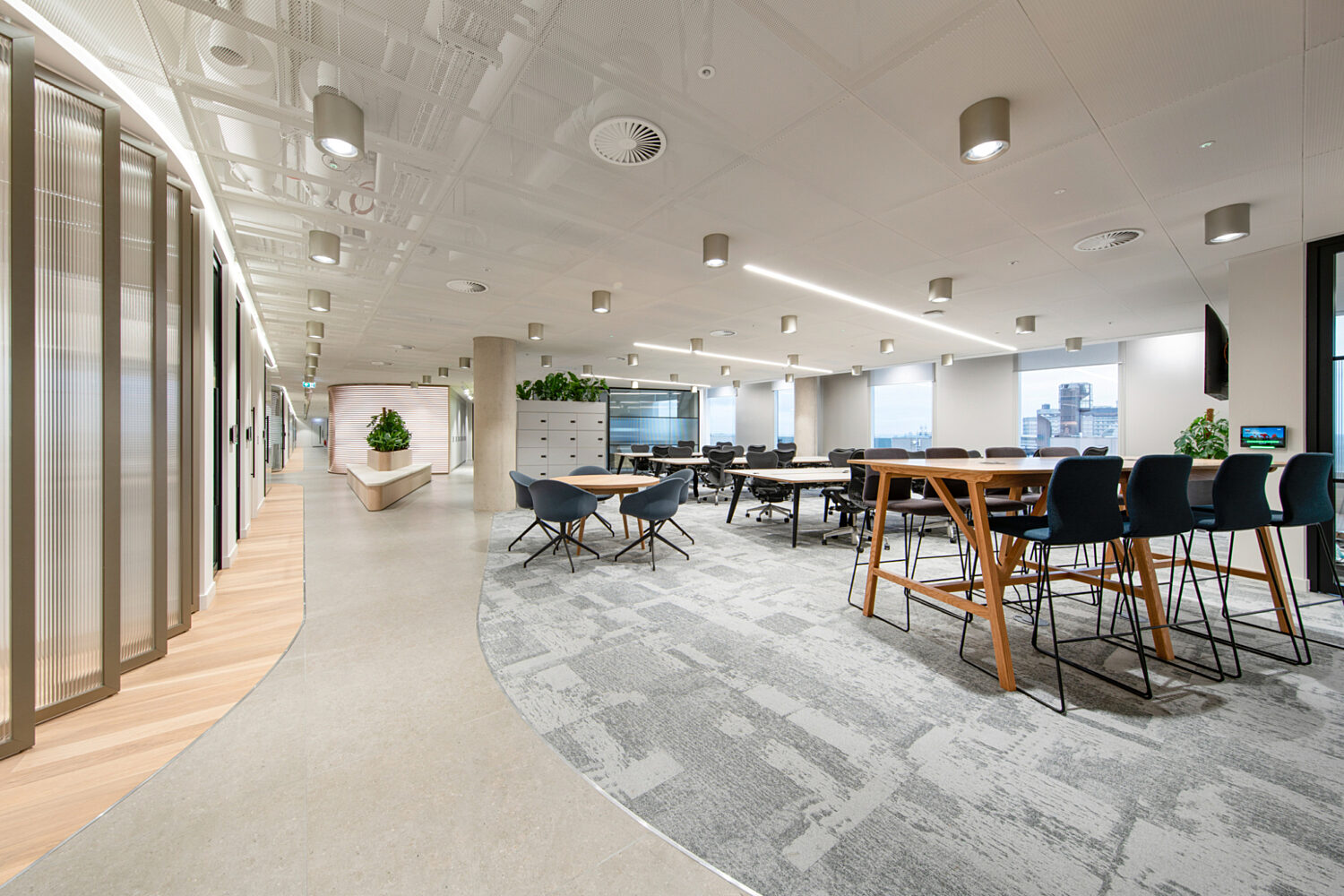 Open plan office space in London