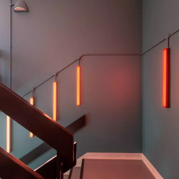 Industrial finishes with statement lighting at GPE Elm Yard