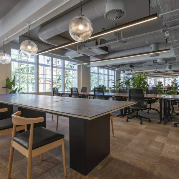 Art deco furnishings combines with modern ergonomics