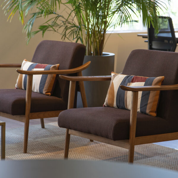 Burgundy art deco chairs
