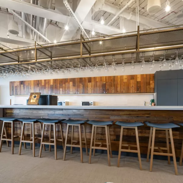 Generation Investment Management wooden office kitchen