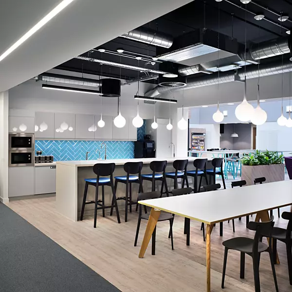 Countryside kitchen seating office design