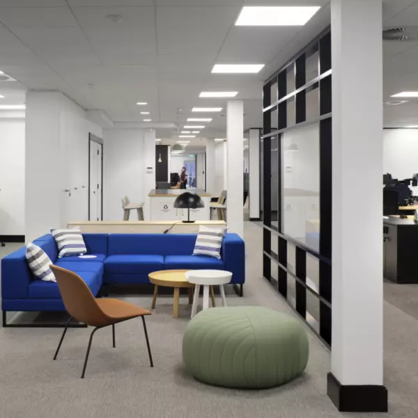 Traditional workspace intertwines with collaborative zones