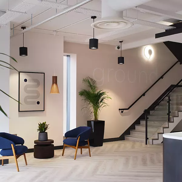 Ground floor reception space at One Bell Street
