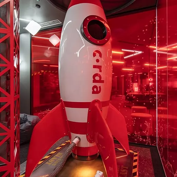 R3 london cool office design with rocket