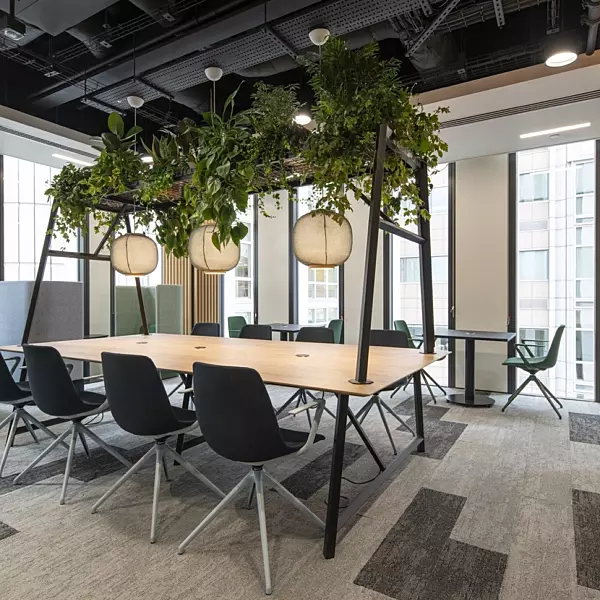 Office fit out with communal working space