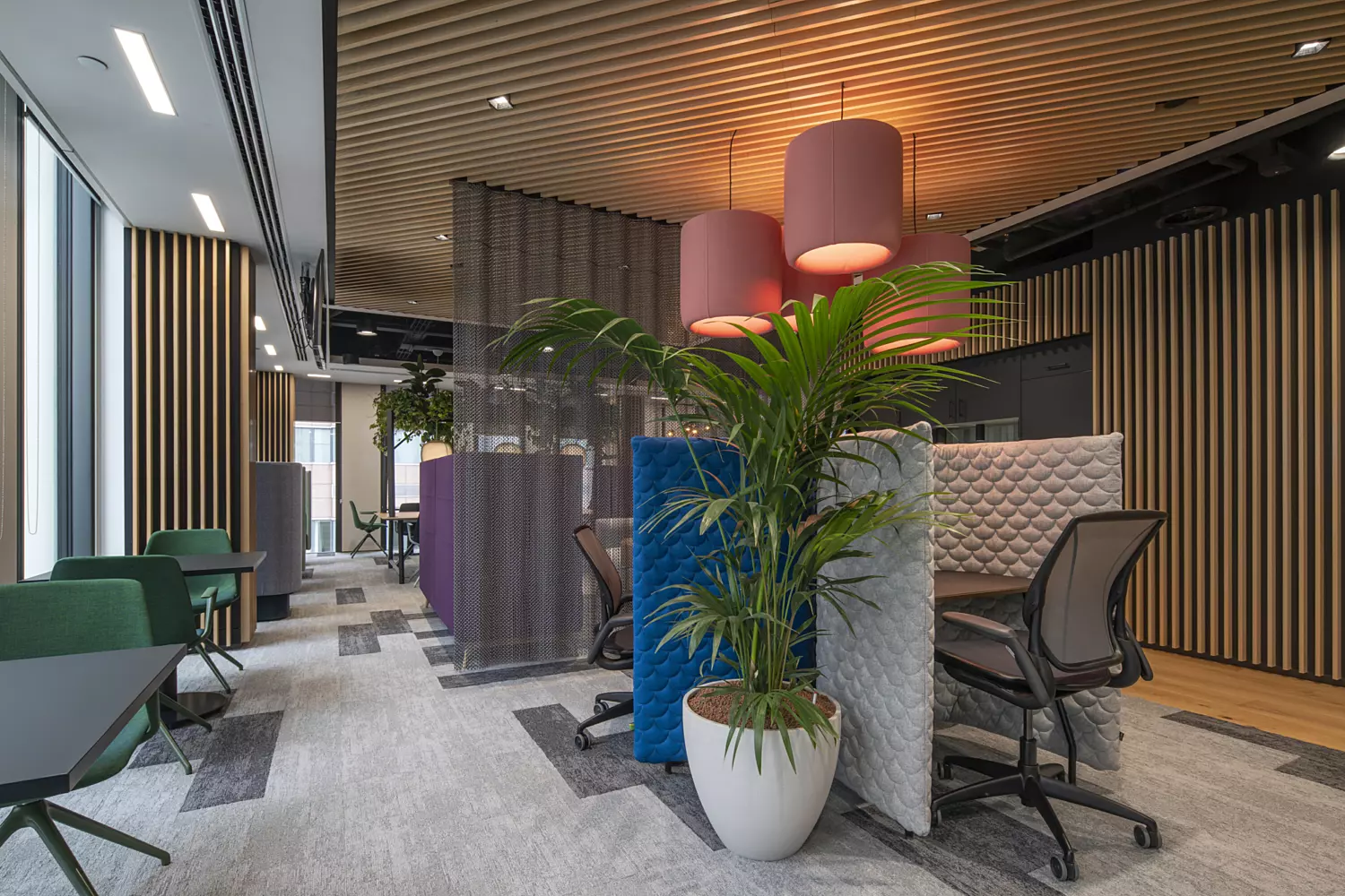 Biophilic flexible office space for R3