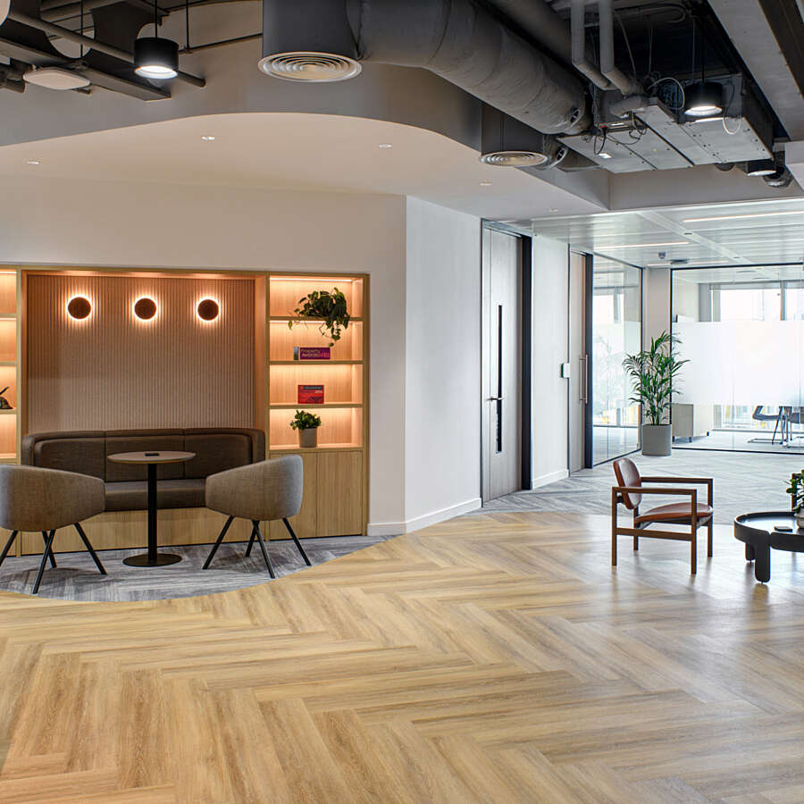 Reception space in a London office