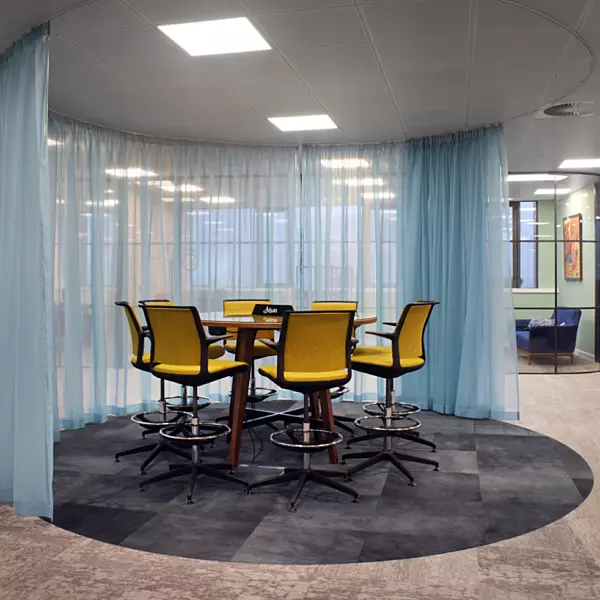 Carpet inlay at Vibrant Foods