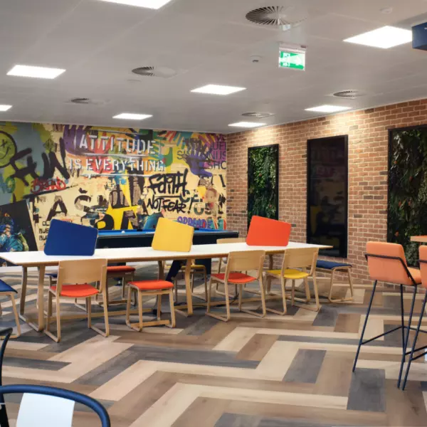 Colourful office space for Vibrant Foods