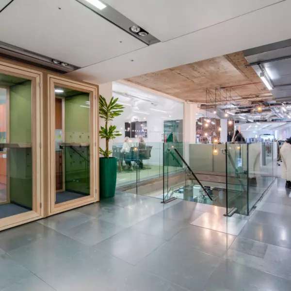 The Body Shop foyer and private quiet work areas