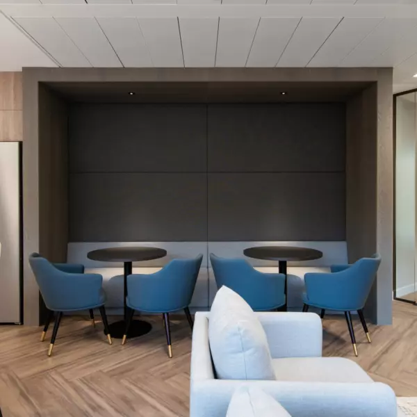 Dodge & Cox cafe style seating