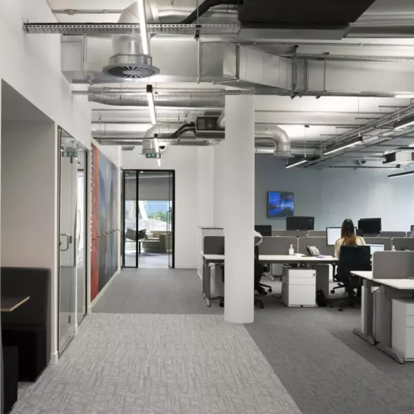 Touch down desks at Hyundai