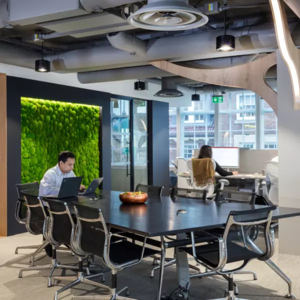 Moss wall for Morgan Sindall