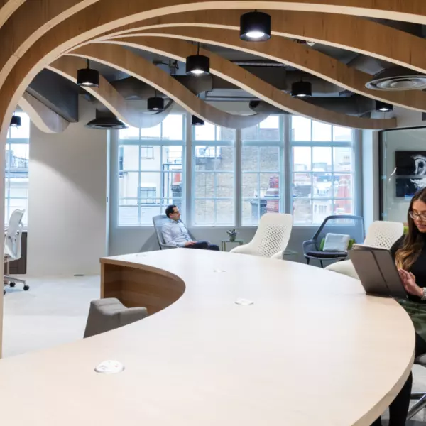 Unique curved joinery at Kent House