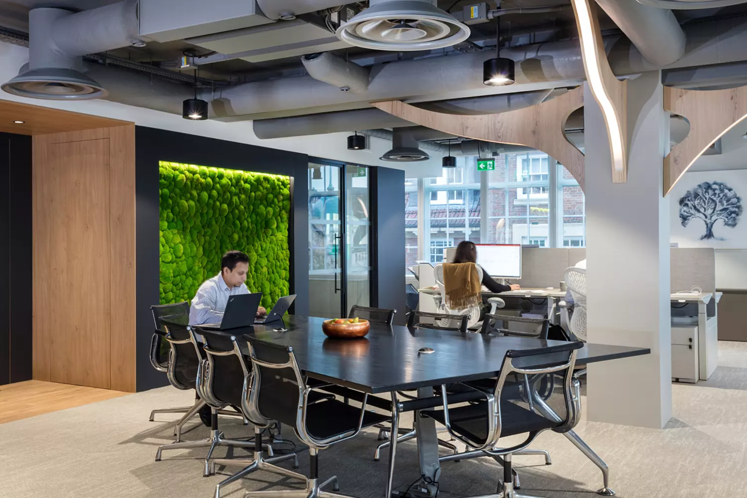 Moss wall for Morgan Sindall