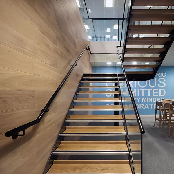 Riverbed feature staircase design