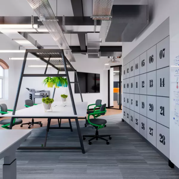 Touchdown seating areas in Portsmouth office