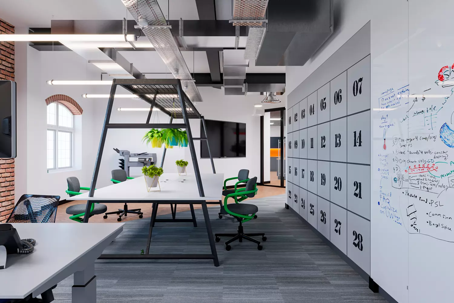 Touchdown seating areas in Portsmouth office