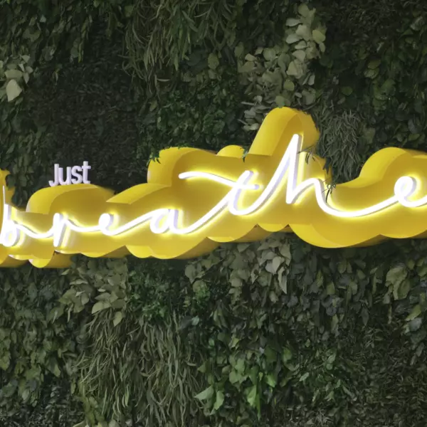 University of Surrey Neon Biophilia Wall