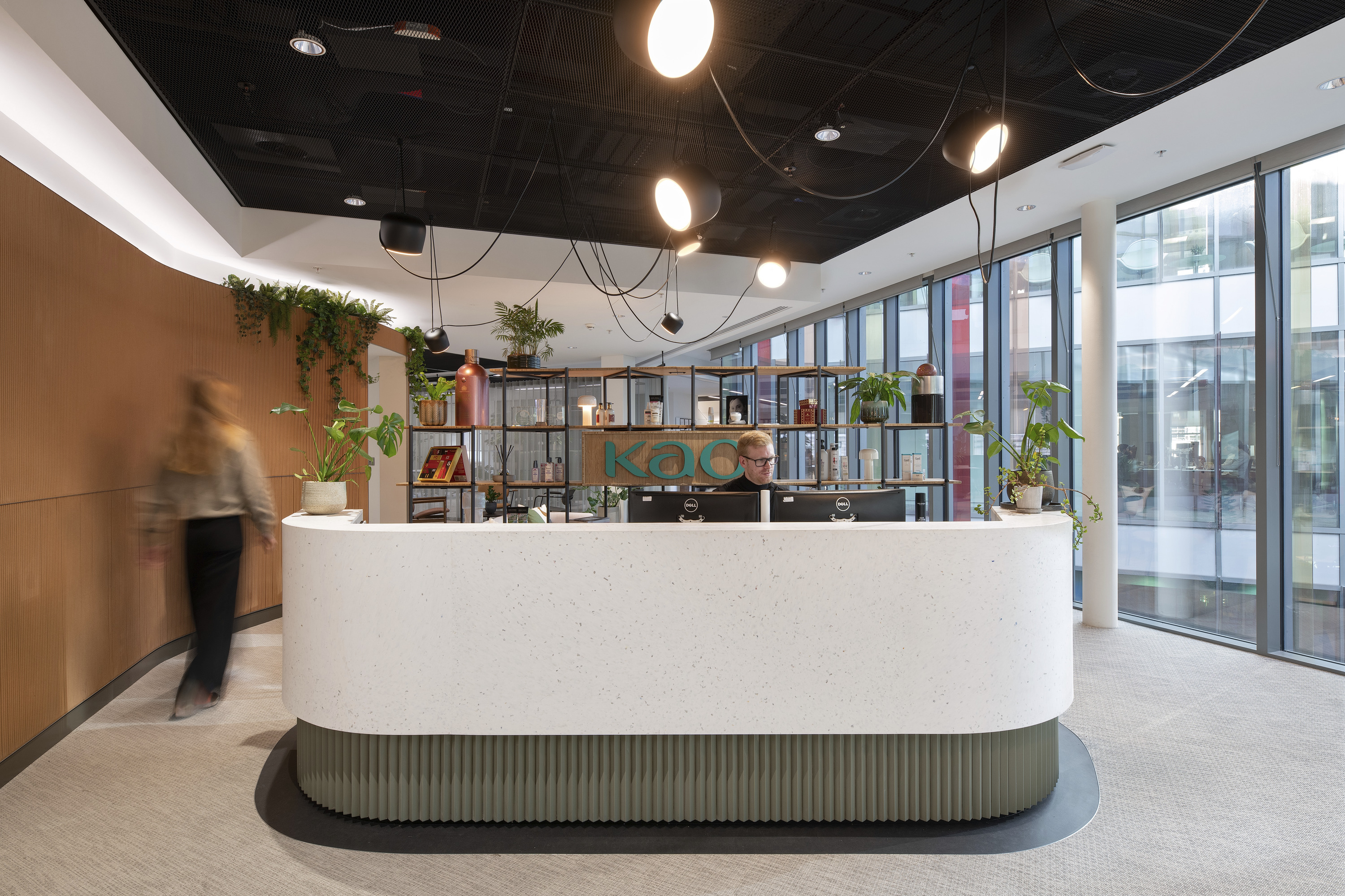 Kao logo in London office