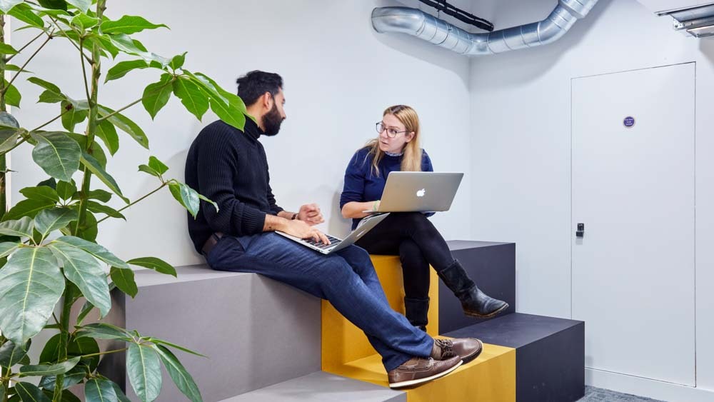 Office breakout out space designed for staff's needs
