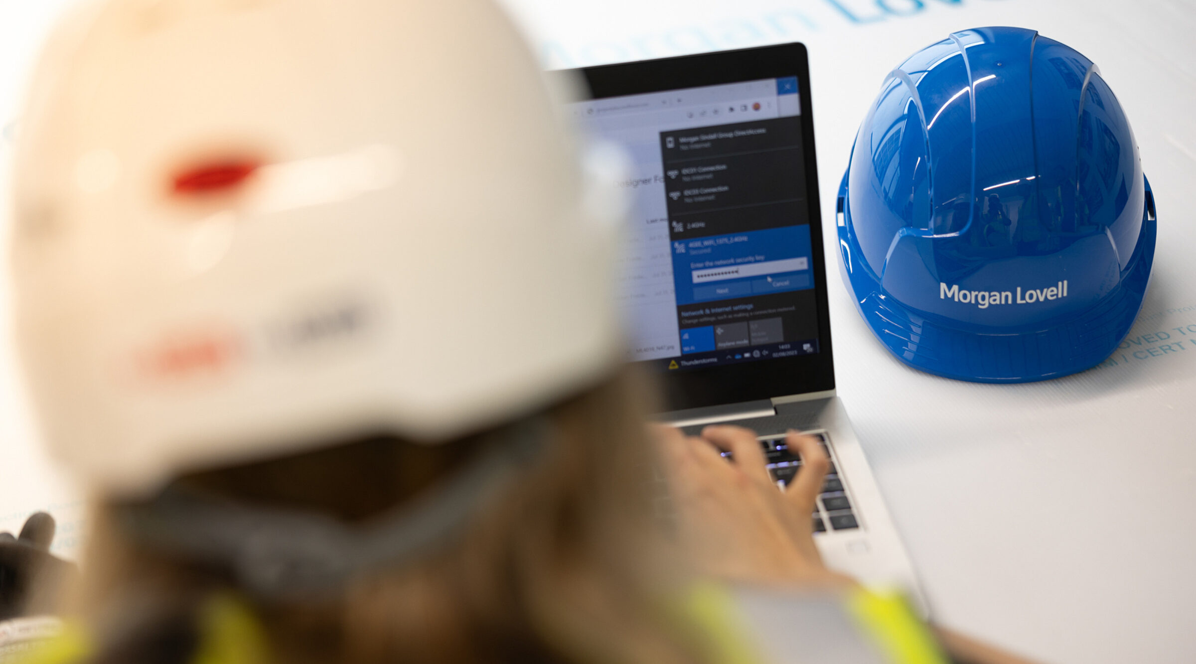Morgan Lovell hard hat