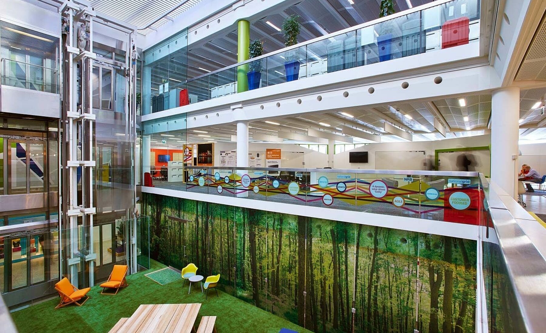Office refurbishment with biophilic design