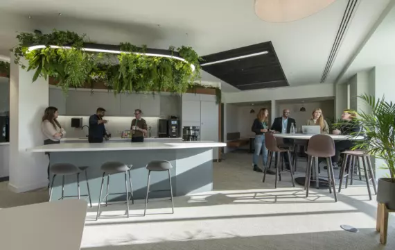 Kao's trendy teapoint with biophilia