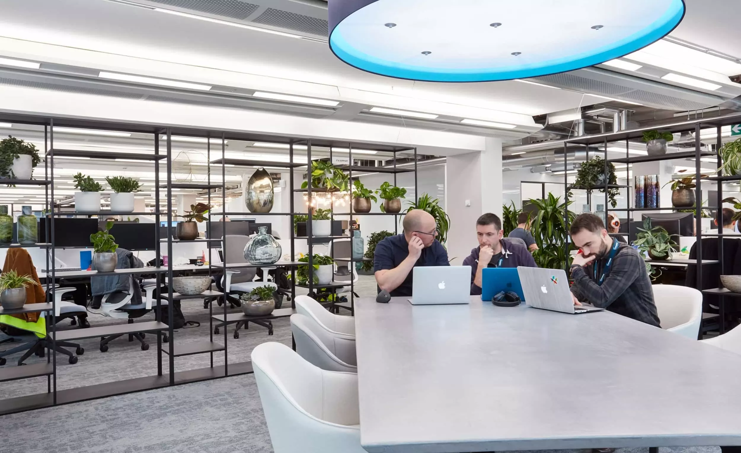 Informal office meeting space in balance workplace