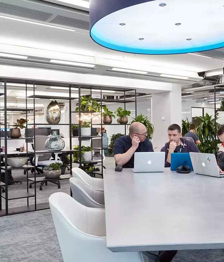 Informal office meeting space in balance workplace