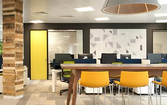 Universal design that creates an accessible office