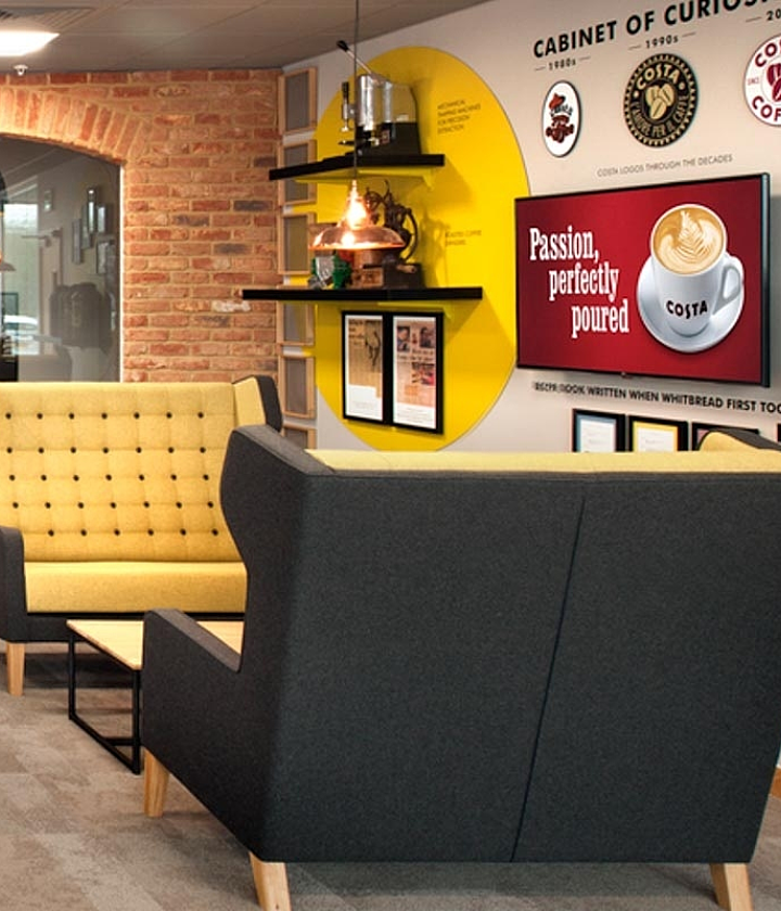 Costa's coffee shop inspired office design in Basildon