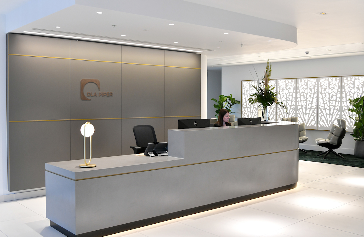 DLA Piper reception fit out