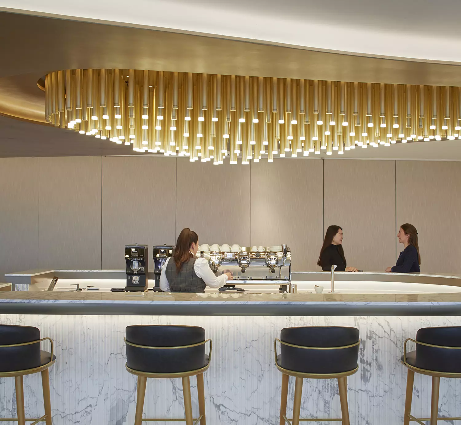 Luxury barista style coffee bar