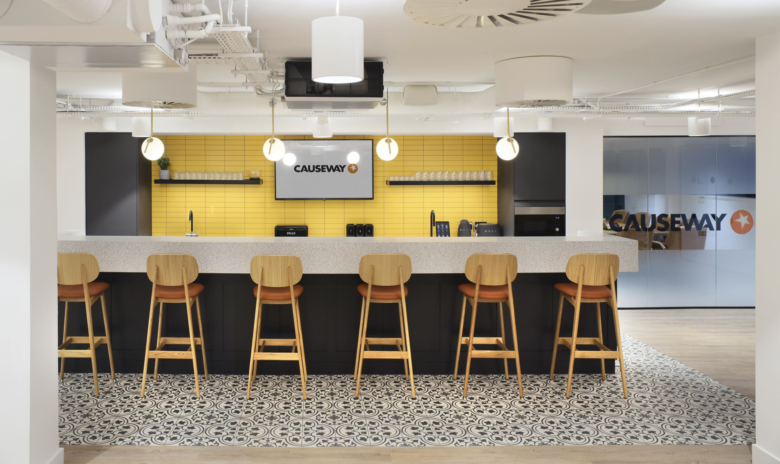 Causeway yellow vibrant kitchen