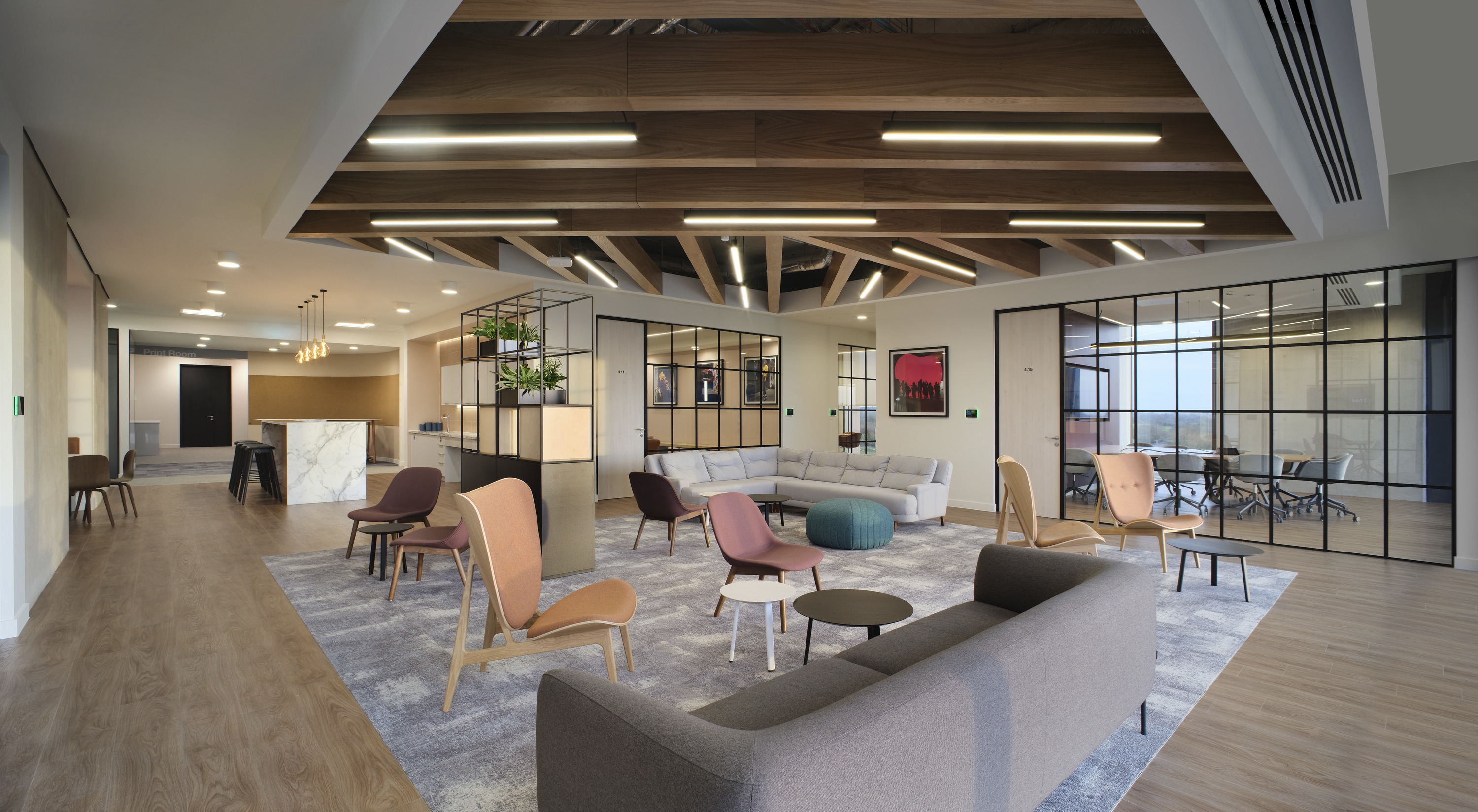 Home from home office environment at Three