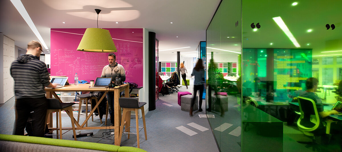 Various types of workspaces at Thoughtworks