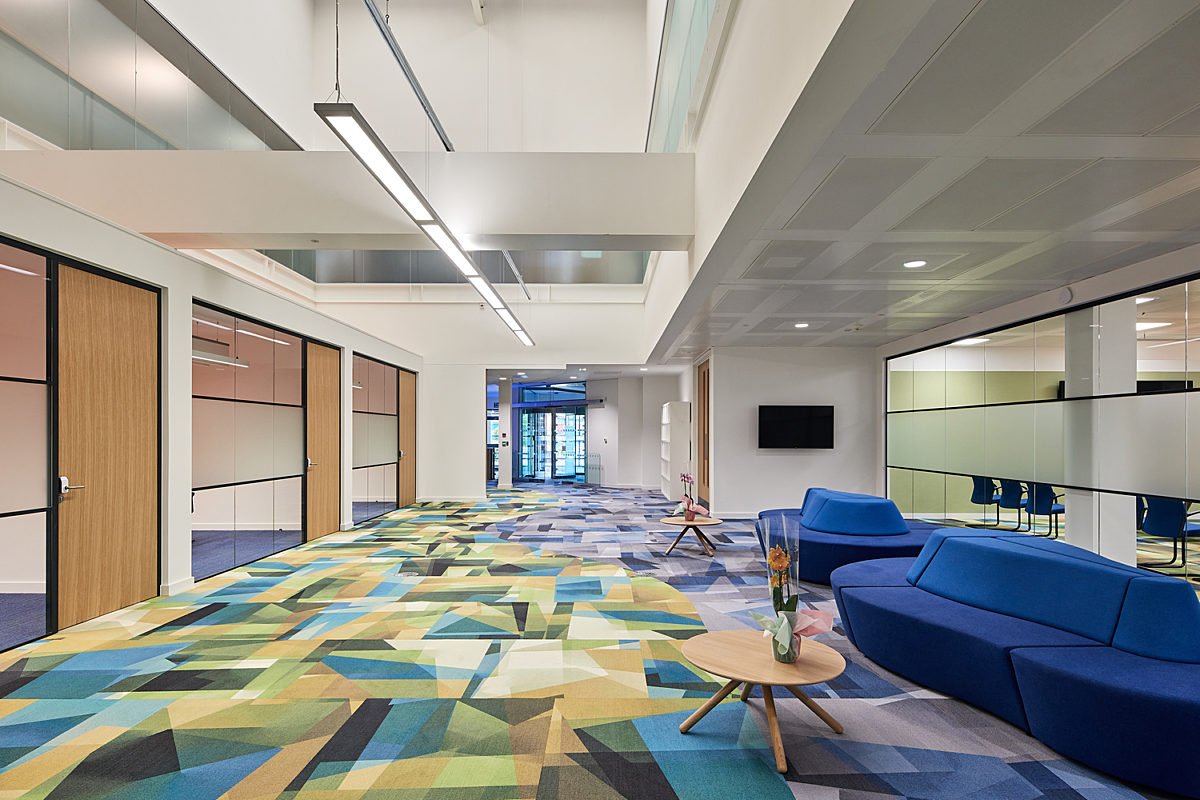 Colourful breakout area fit out
