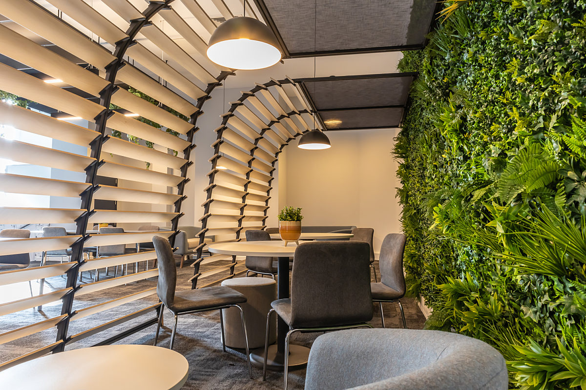 living wall in higher education design and build